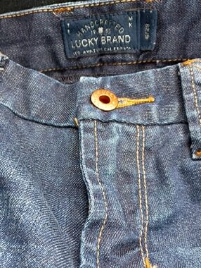 Lucky Brand Womens Dark Blue Denim Slim Jeans